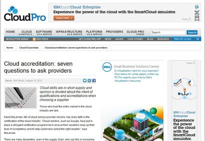 Cloud pro article