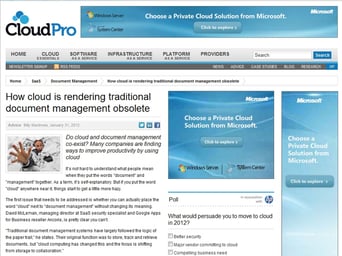 Cloud pro article