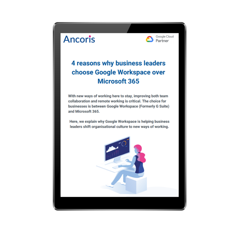 FRONT COVER - 4 reasons business leaders choose Google Workspace over Office 365