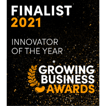 Award logo - Innovator of the Year - Growing Business Awards