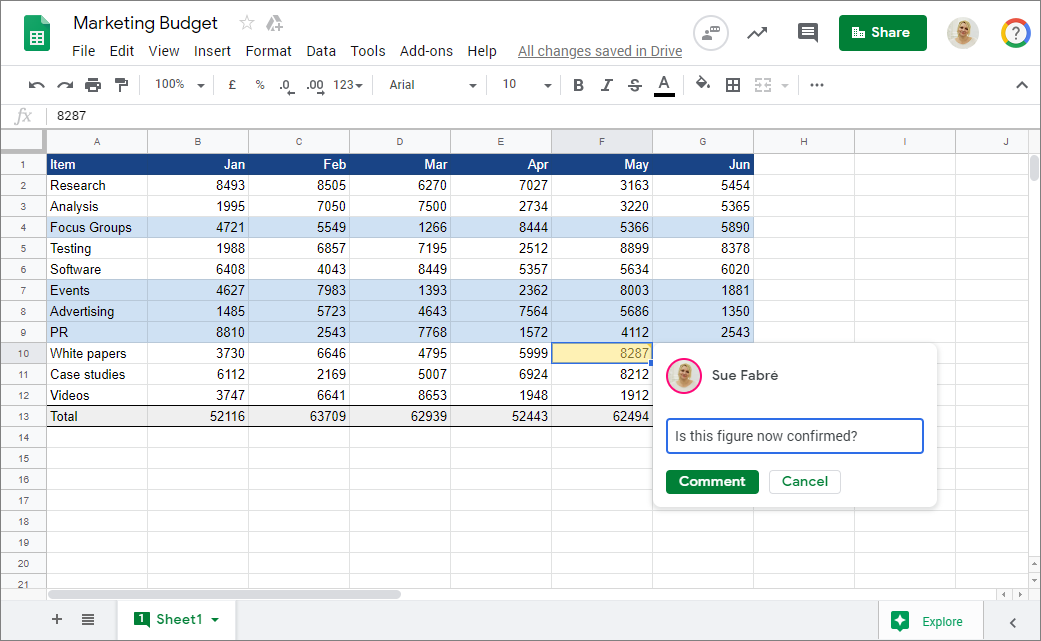 Google_Sheets_interface