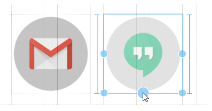 visual indicators when resizing images in Google Sites