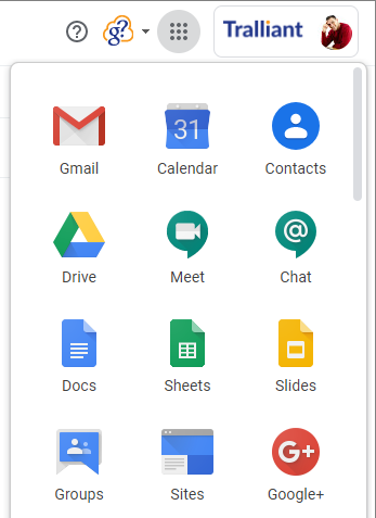 Google Groups position in app launcher