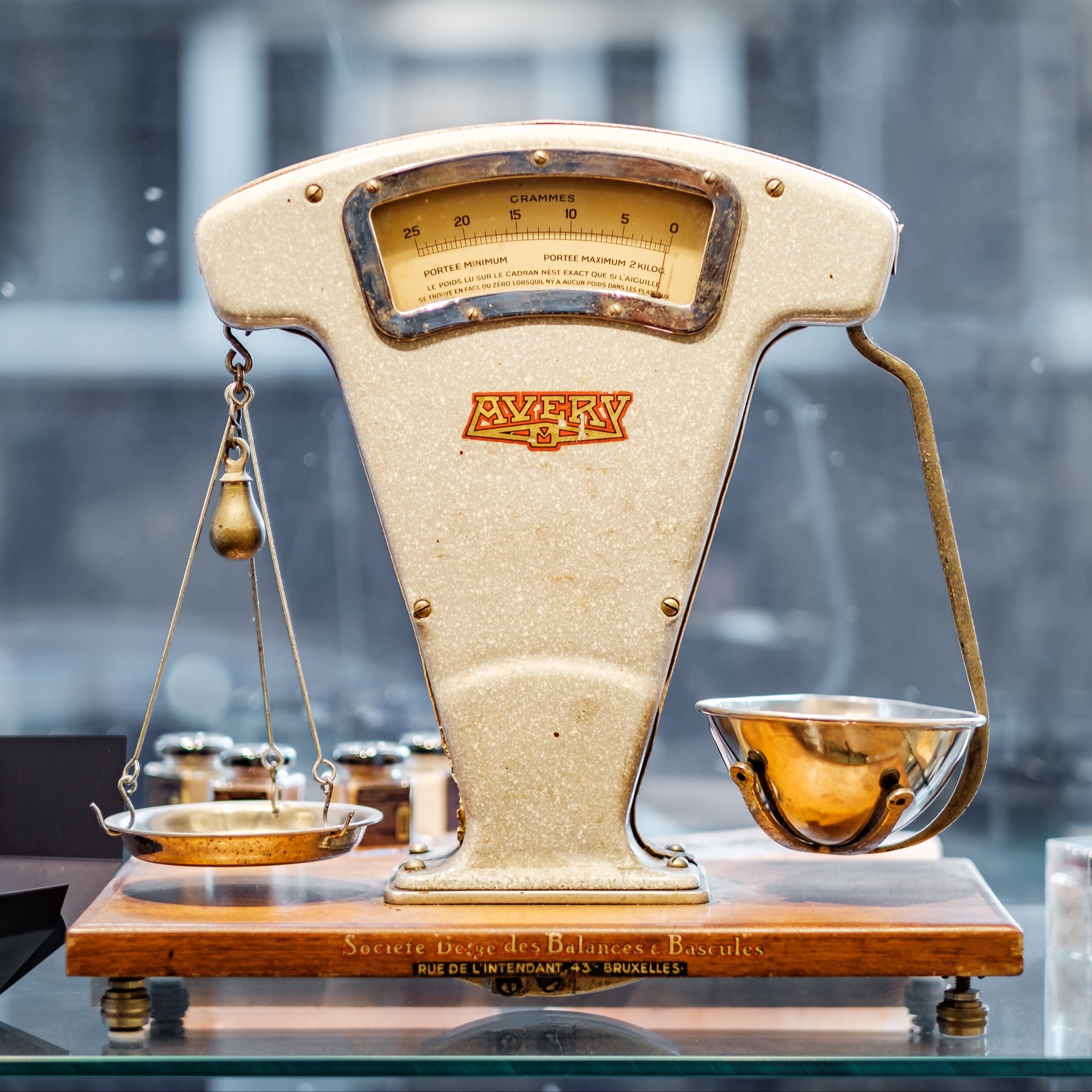 Image of retro weighing scales